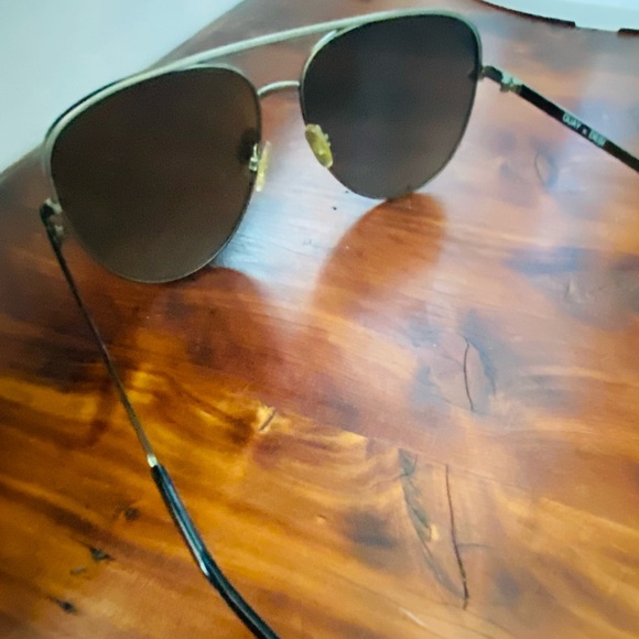 Quay Australia Gold Aviator and Black Square Sunglasses - Picture 10 of 14